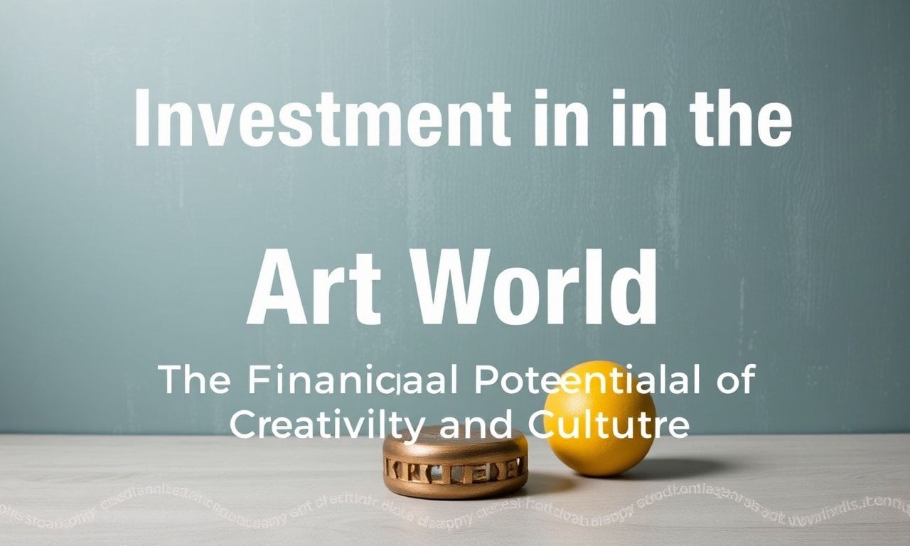 Sanat Dünyasında Yatırım: Kreativite ve Kültürün Finansal Potansiyeli